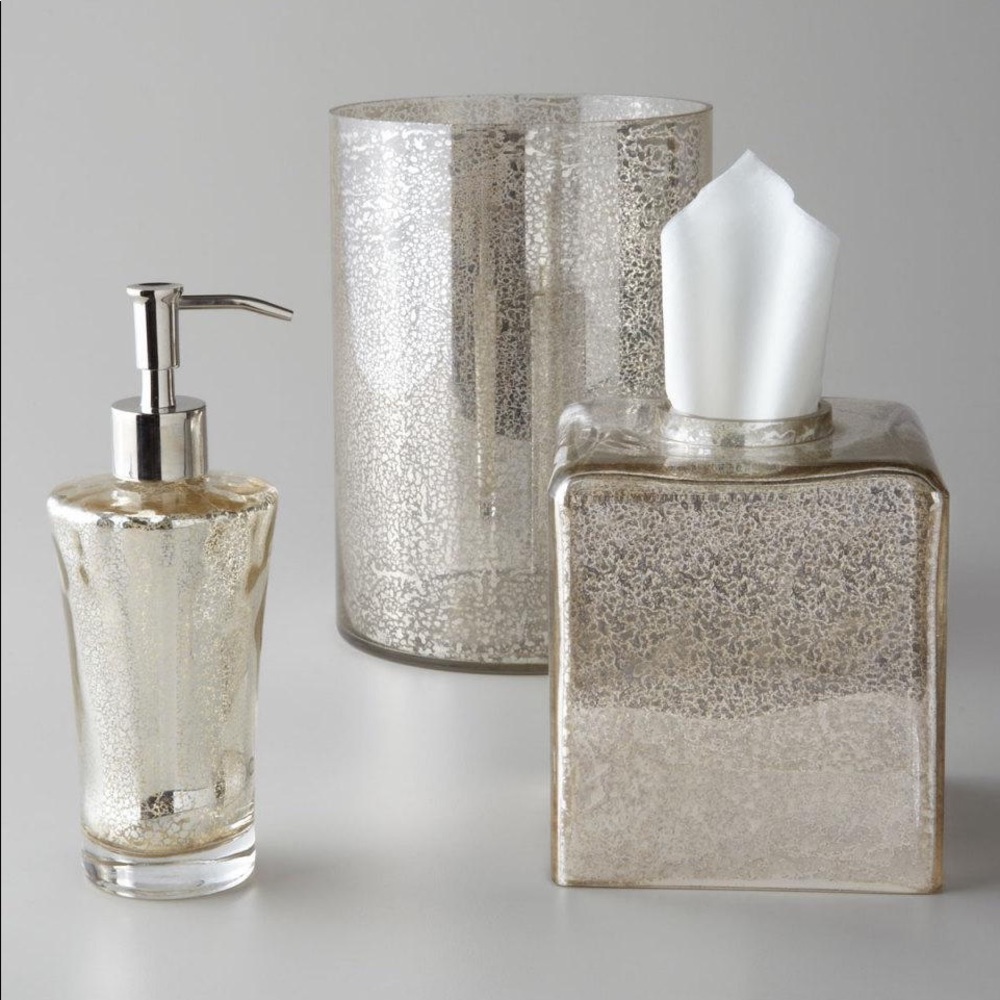 Mercury Glass Bathroom set